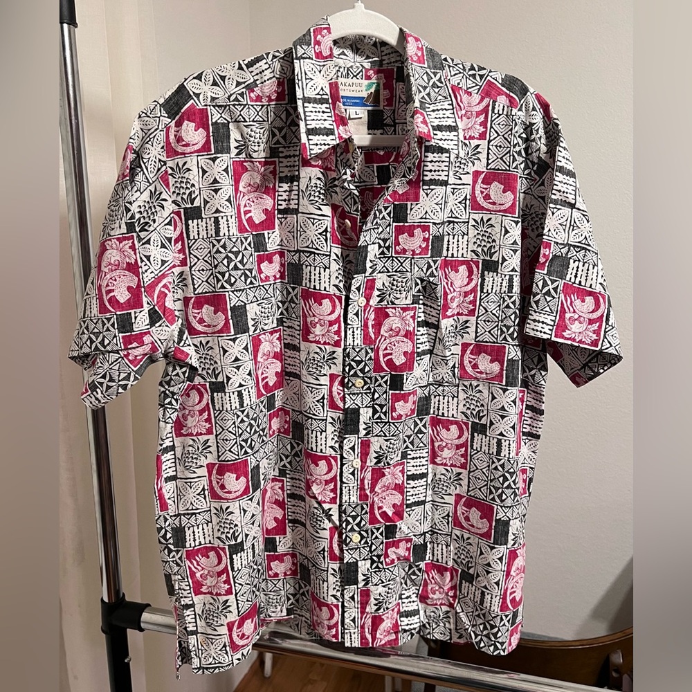 Genuine Makapuu Hawaiian Shirt Size Large